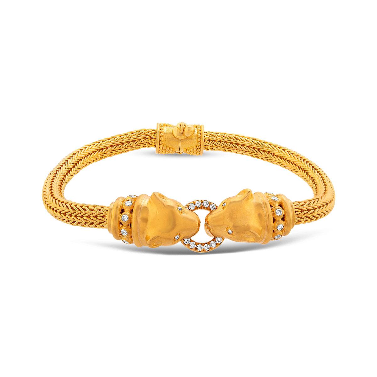 Tiger hot sale head bracelet