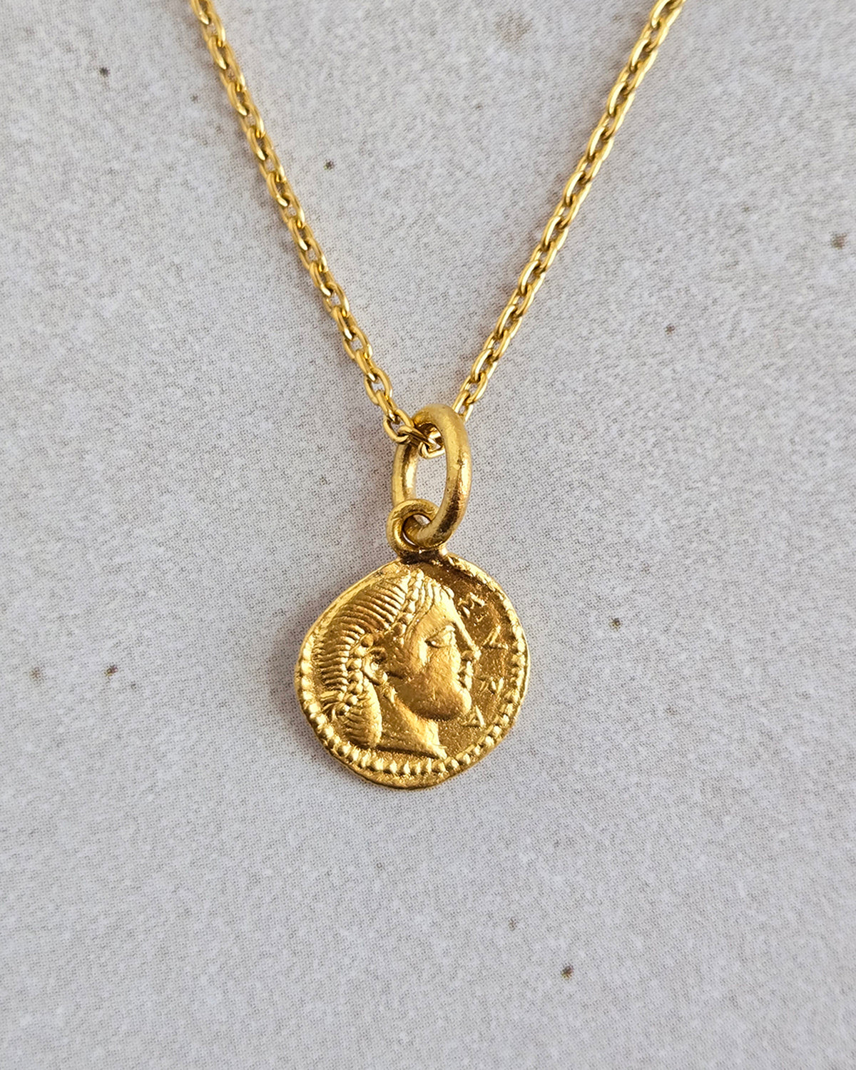 Arethusa Greek Coin Pendant