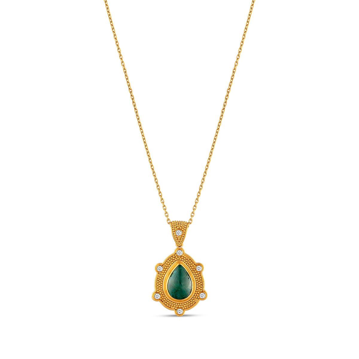 Sophia Emerald Pendant