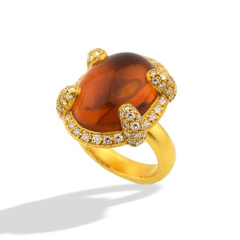 Yellow Topaz Ring