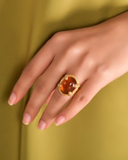 Yellow Topaz Ring